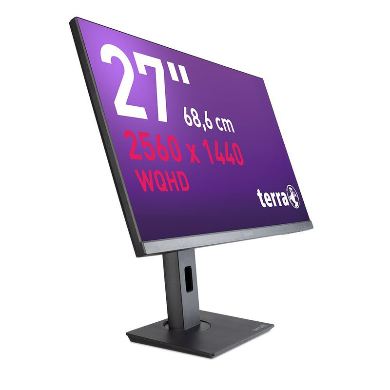 TERRA 3030268 computerskærm 68,6 cm (27") 2560 x 1440 pixel Wide Quad HD LED Sort