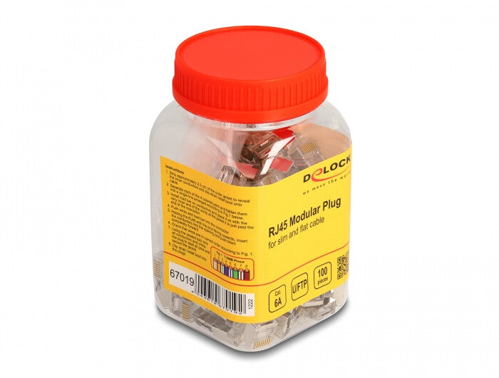 DeLOCK 67019 kabelsamler RJ45 Hvid