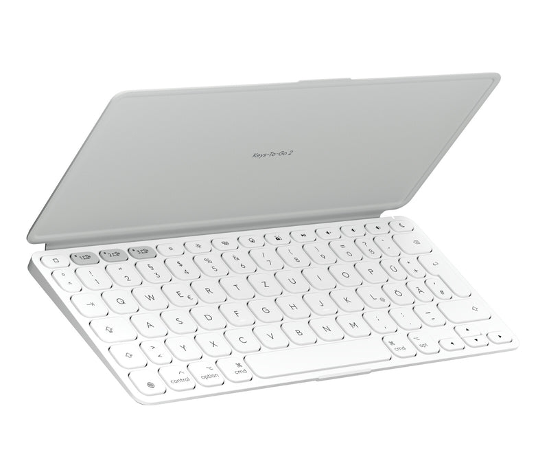 Logitech 920-013005 tastatur til mobil enhed QWERTZ Tysk Bluetooth Hvid
