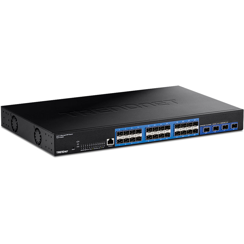 Trendnet TL2-F70284 netværksswitch Administreret Sort