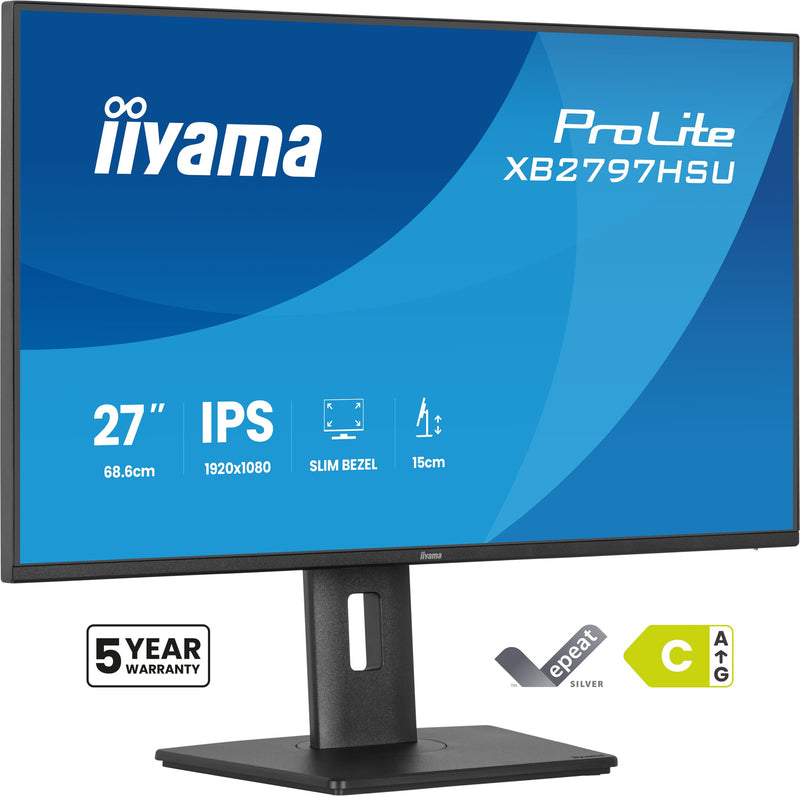 iiyama ProLite XB2797HSU-B1 computerskærm 68,6 cm (27") 1920 x 1080 pixel Fuld HD LED Sort