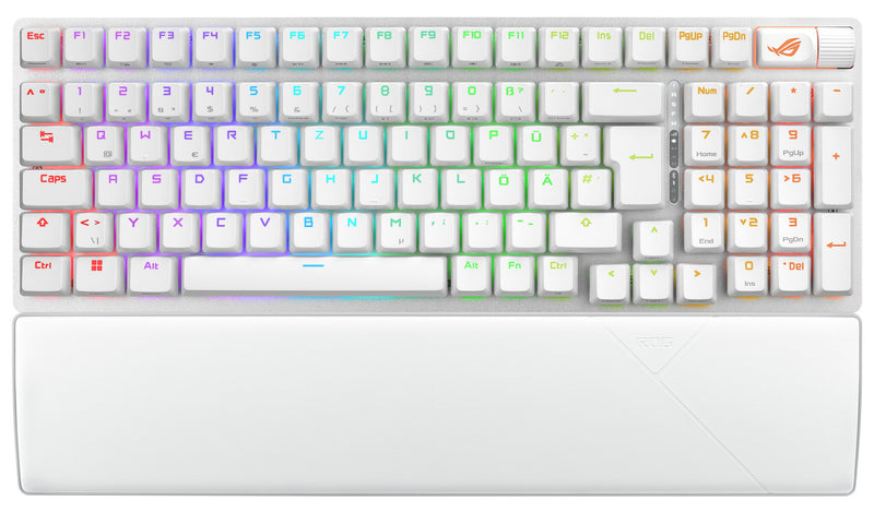 ASUS ROG Strix Scope II 96 Wireless tastatur Spil USB + RF Wireless + Bluetooth QWERTZ Tysk Hvid