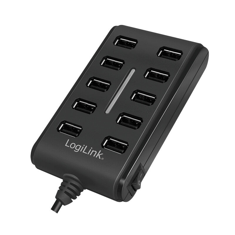 LogiLink UA0125 interface hub USB 2.0 480 Mbit/s Sort