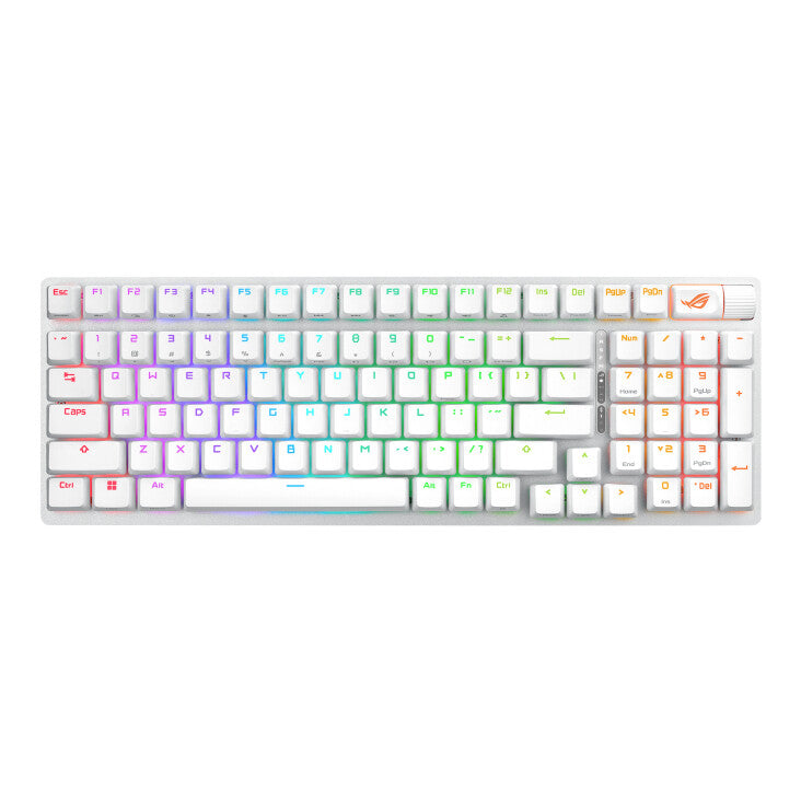 ASUS ROG Strix Scope II 96 Wireless tastatur Spil USB + RF Wireless + Bluetooth Hvid