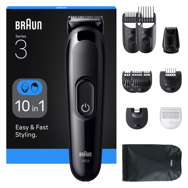 Braun AIO3560 skæg- og hårtrimmer Sort 14 Nikkel-Metalhydrid (NiMH)