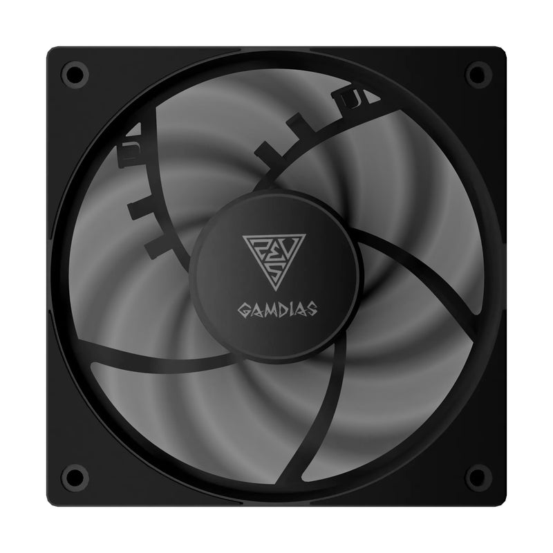 GAMDIAS NOTUS M1-1201 Processor Væskekølingssæt 12 cm Sort 1 stk