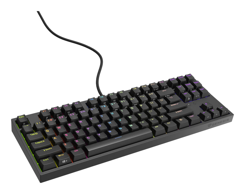 GENESIS Thor 404 TKL US Gateron Yellow tastatur Spil USB QWERTY US International Sort