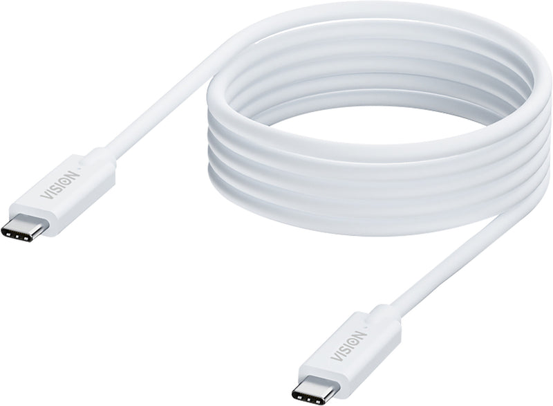 Vision TC 2MUSBC USB-kabel USB 3.2 Gen 1 (3.1 Gen 1) 2 m USB C 5 Gbit/sek. 100 W Hvid