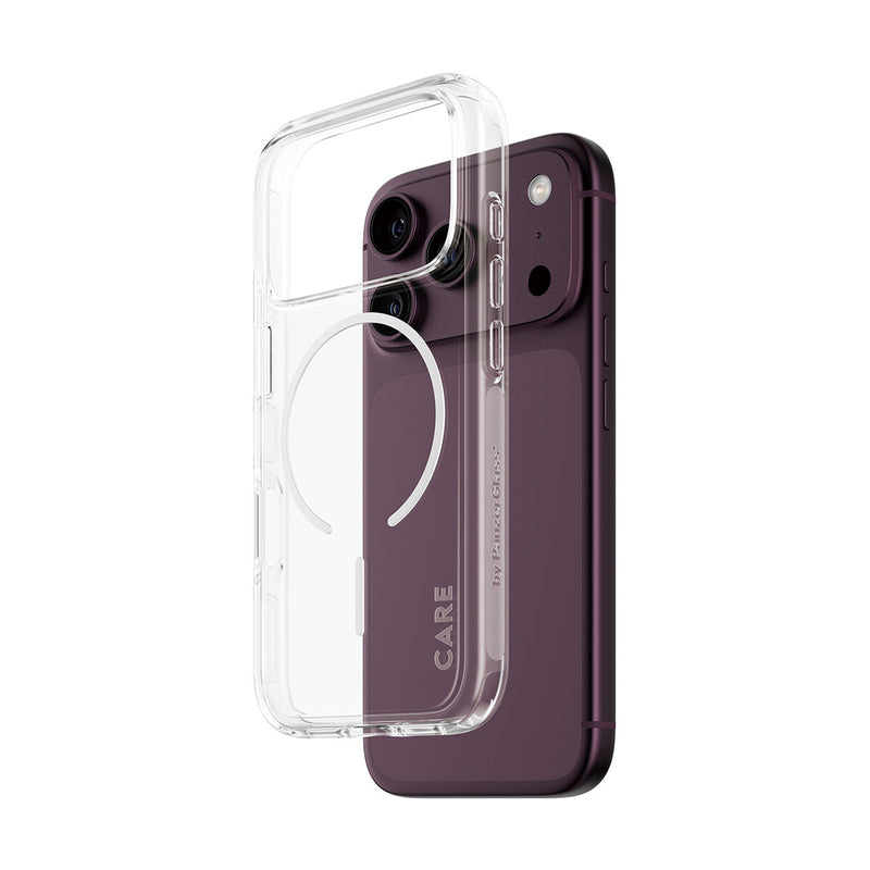 PanzerGlass CARE™ by ® Urban Explorer Case Transparent m. Hvid Magsafe iPhone 18 Pro | 17 Pro