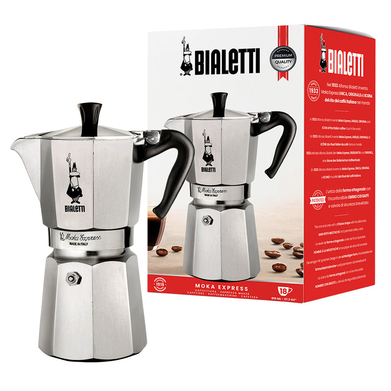 Bialetti Moka Express Moka gryde Aluminium, Sort