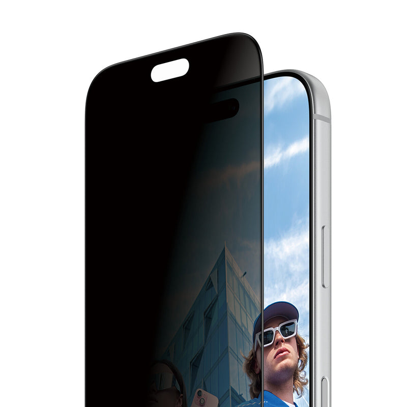 PanzerGlass ® 2-Way Privacy Skærmbeskyttelse iPhone 18 Pro | Ultra-Wide Fit m. FASTFIT IN-A-BOX