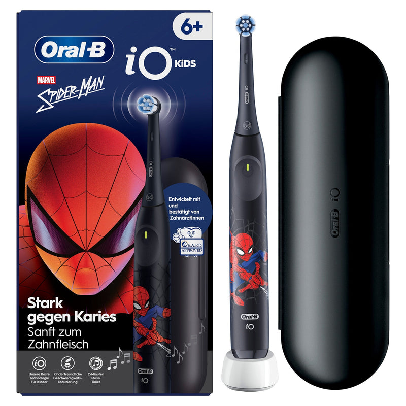 Oral-B iO Kids Spiderman Barn Roterende tandbørste Sort