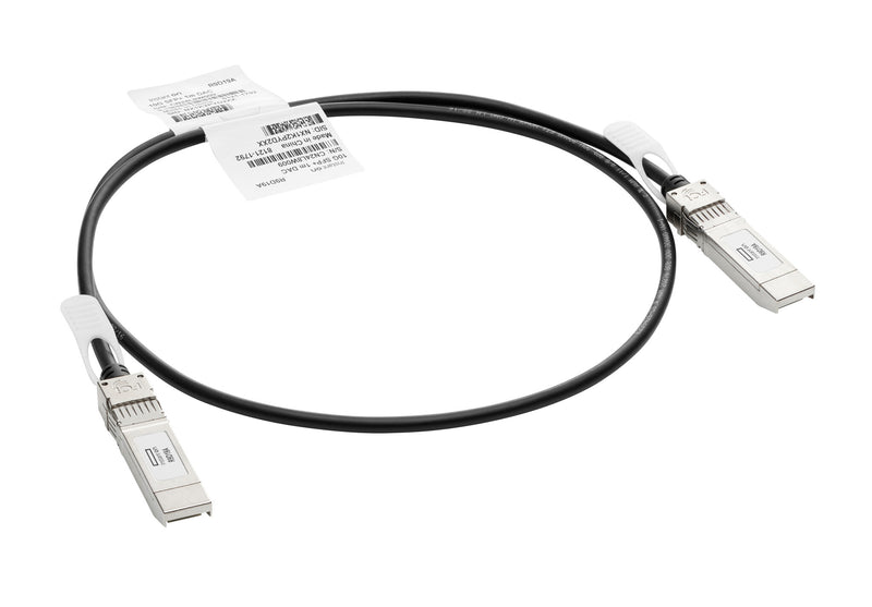 HPE Aruba Networking 10G SFP+ to SFP+ 1m Direct Attach Copper Cable InfiniBand og fiberoptisk kabel SFP+ Sort