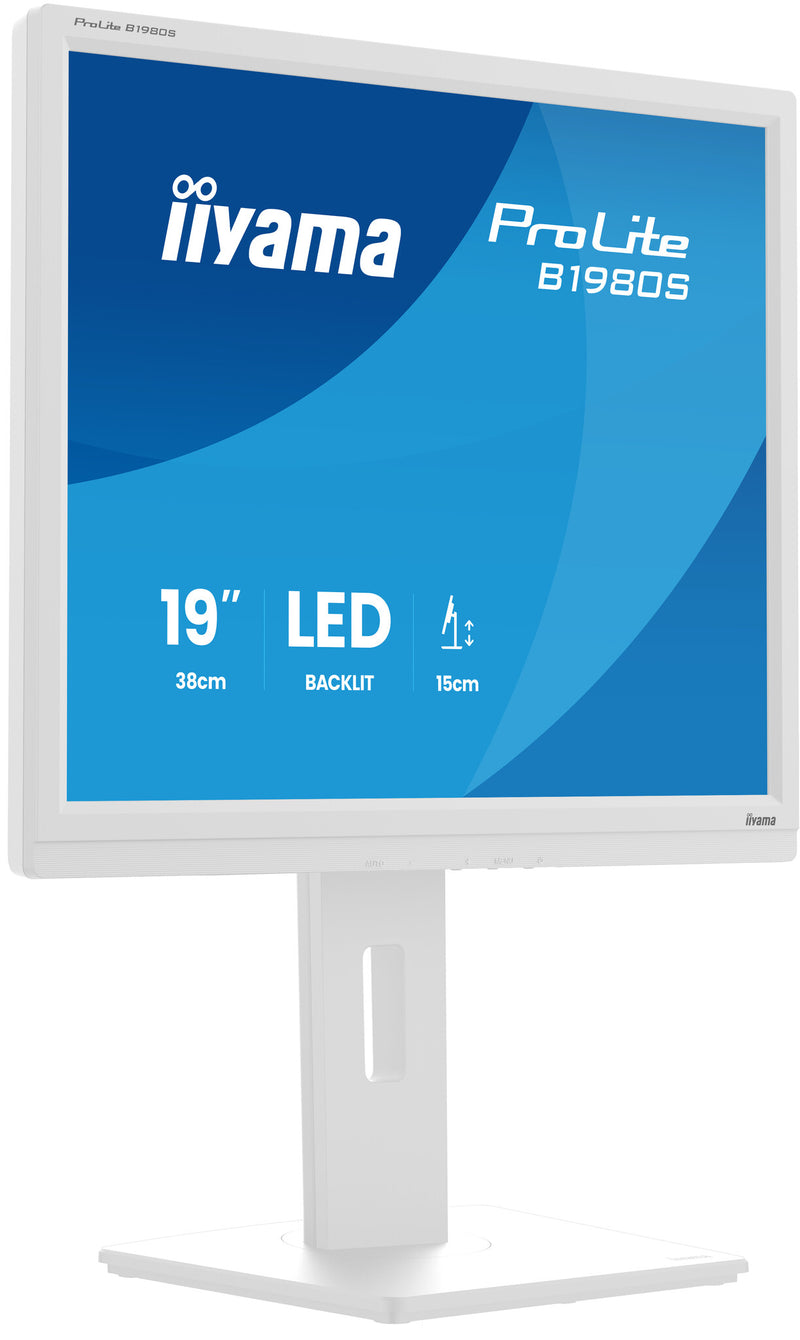 iiyama ProLite B1980S-W1 computerskærm 48,3 cm (19") 1280 x 1024 pixel SVGA LED Hvid