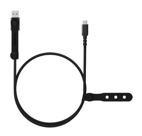 Fairphone ACCABL-5CC-WW1 USB-kabel 1 m USB C 0,48 Gbit/sek. Sort