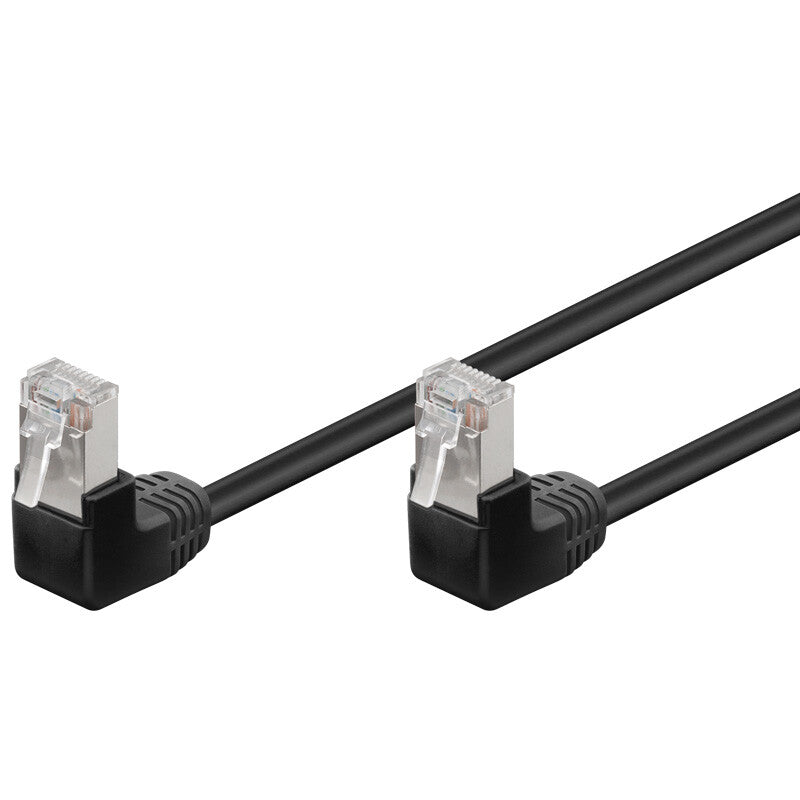 Goobay 96078 netværkskabel Sort 1 m Cat5e F/UTP (FTP)