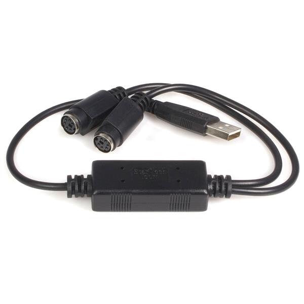 StarTech.com USBPS2PC PS/2-kabel 0,435 m Sort