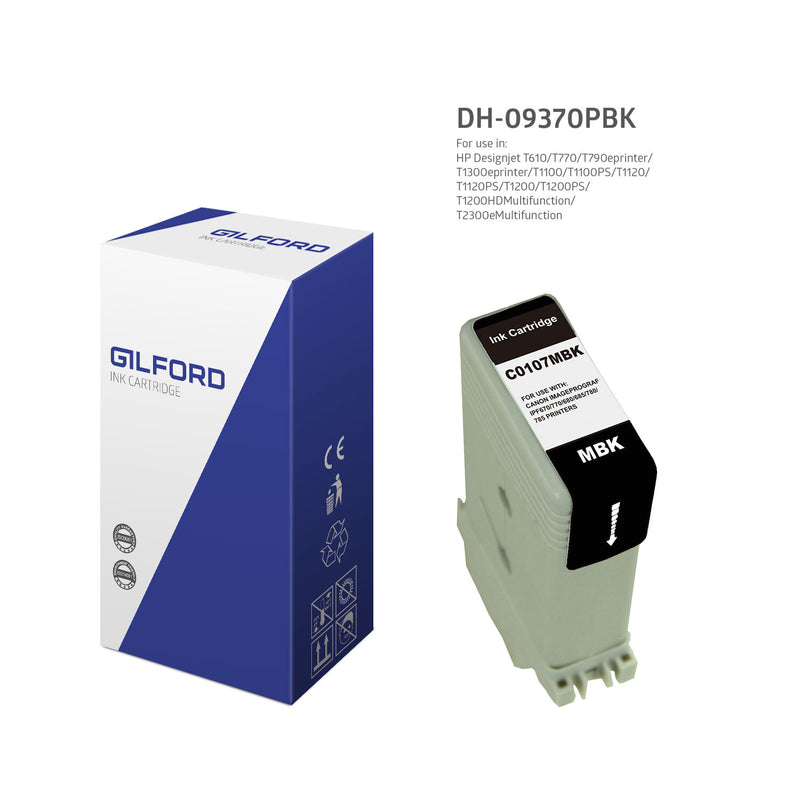 Gilford DC-00107MBK(PG) blækpatron 1 stk Kompatibel Sort