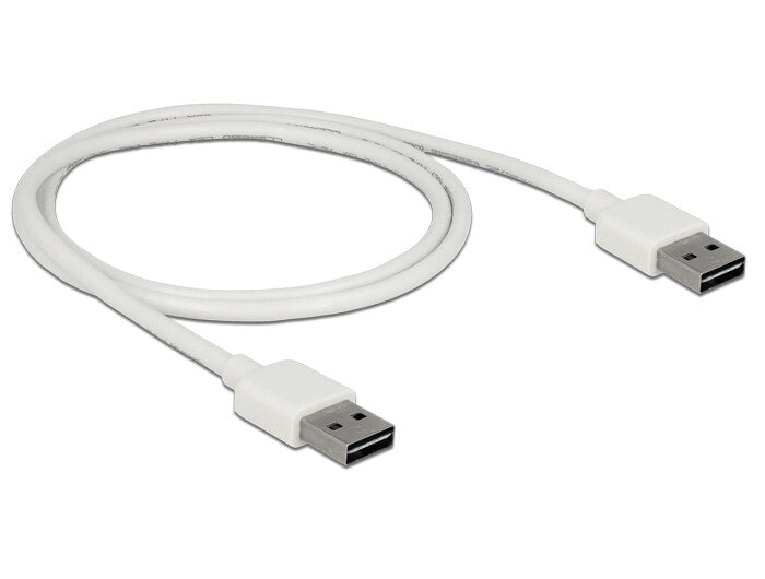 DeLOCK 85193 USB-kabel USB 2.0 1 m USB A 0,48 Gbit/sek. Hvid