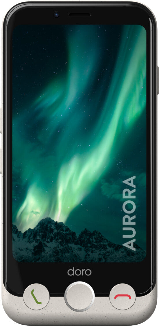 Doro Aurora 11 11,4 cm (4.5") Dual SIM Android 14 4G USB Type-C 4 GB 64 GB 3000 mAh Hvid