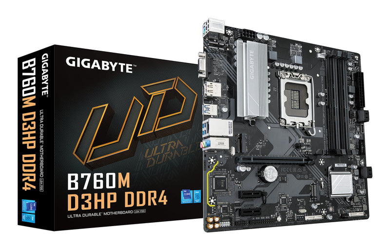 GIGABYTE B760M D3HP DDR4 bundkort Intel B760 Express LGA 1700 micro ATX