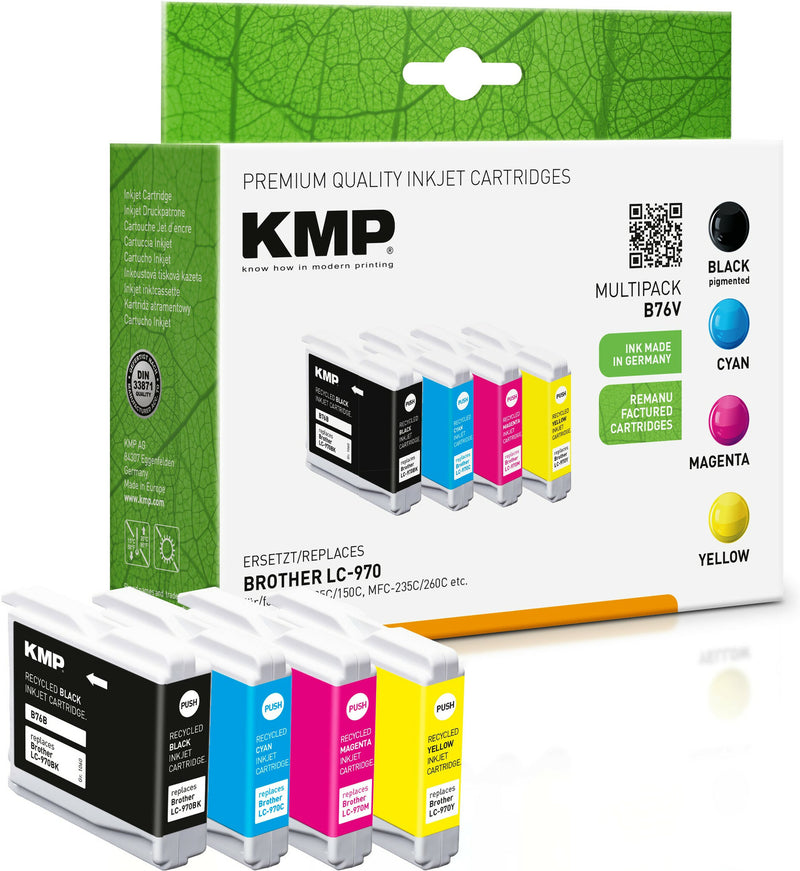 KMP 1060,4005 blækpatron 4 stk Kompatibel Sort, Blå, Magenta, Gul
