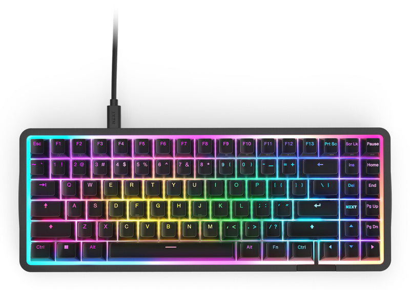 NZXT Function Elite MiniTKL tastatur Spil USB Tysk Sort