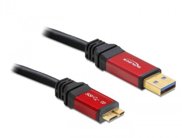 DeLOCK 2m USB 3.0 A/micro-B USB-kabel USB 3.2 Gen 1 (3.1 Gen 1) USB A Micro-USB B 5 Gbit/sek.