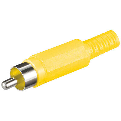 Goobay RCA plug Gul