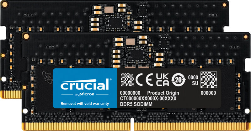 Crucial CT2K8G56C46S5 hukommelsesmodul 16 GB 2 x 8 GB DDR5 262-pin SO-DIMM