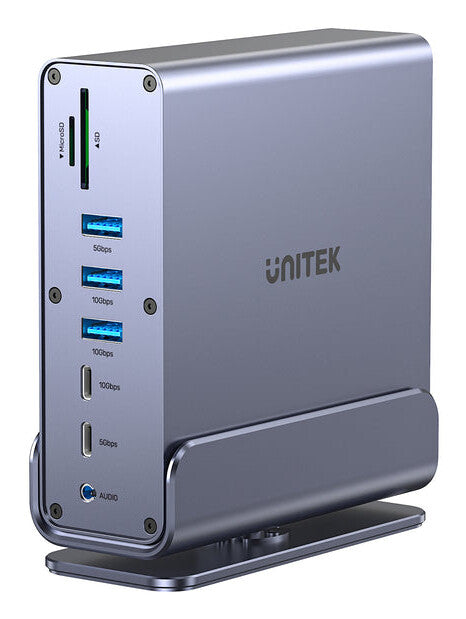 UNITEK D1135AGY01 dockingstation Docking USB 3.2 Gen 1 (3.1 Gen 1) Type-C Grå