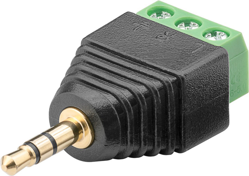 Goobay 76745 kabel kønsskifter 3.5 mm 3-pin Sort