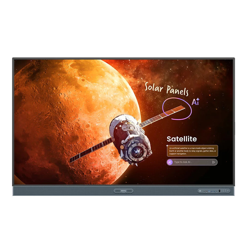 BenQ RP7505 Interaktivt whiteboard 190,5 cm (75") 3840 x 2160 pixel Berøringsskærm Sort HDMI
