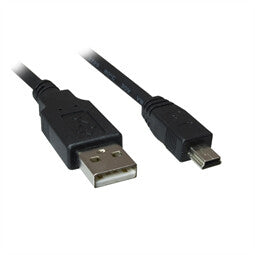 Sharkoon 4044951015566 USB-kabel USB 2.0 1 m USB A Mini-USB B Sort