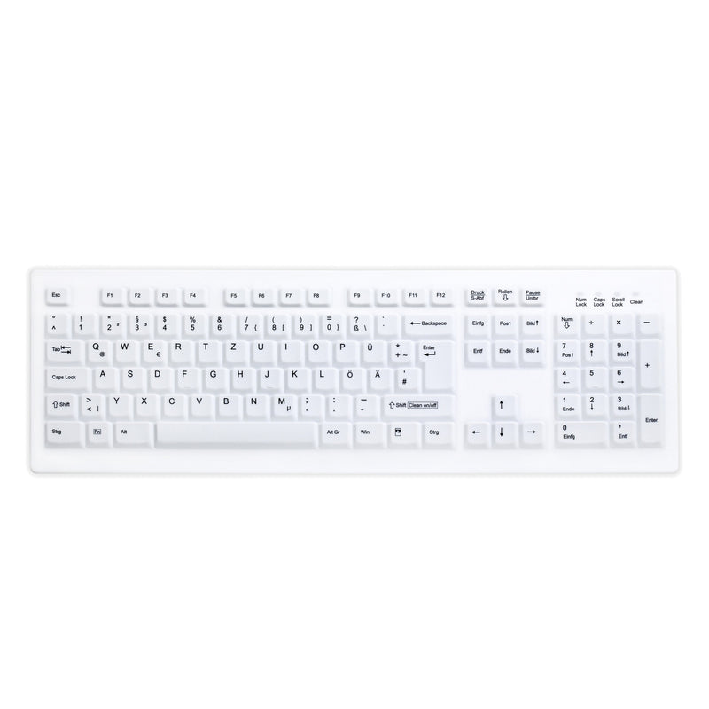 Contour Design Active Key AK-C8100 tastatur Medicinsk RF trådløst QWERTZ Schweizisk Hvid