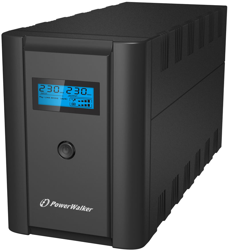 PowerWalker VI 2200 LCD/FR UPS-enhed Interaktivt indgangsstik 2,2 kVA 1200 W 4 AC stikkontakt(er)