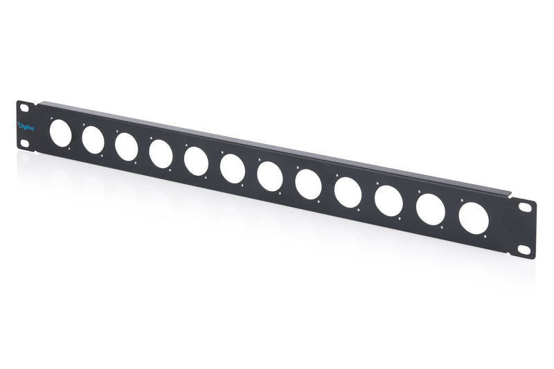 Digitus 1U rack panel for 12 x D-Type modules Tilkoblingspanel