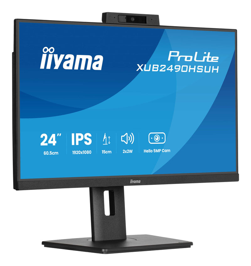 iiyama XUB2490HSUH-B2 computerskærm 60,5 cm (23.8") 1920 x 1080 pixel Fuld HD LED Sort