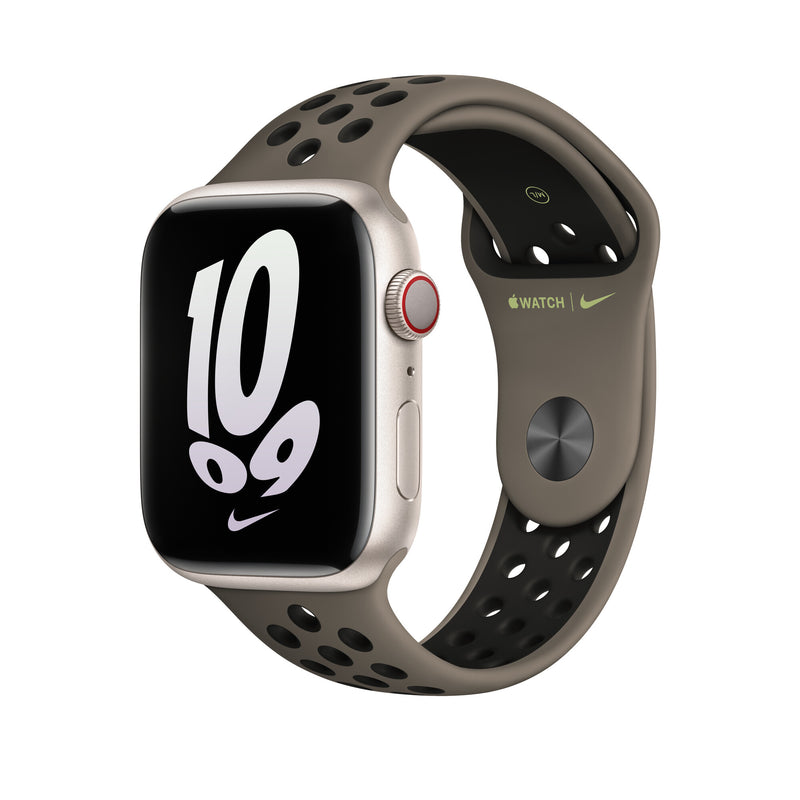 Apple MPH73FE/A Smart bærbart (wearable) tilbehør Band Grå, Oliven, Sort Fluoroelastomer