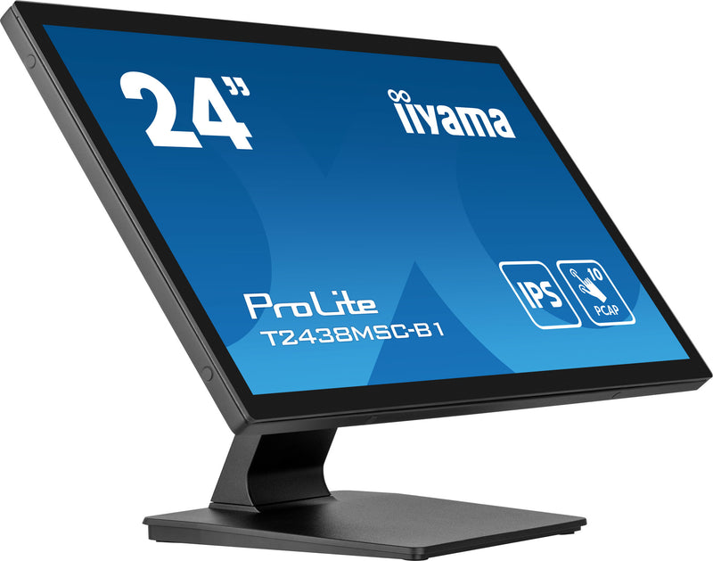 iiyama ProLite T2438MSC-B1 computerskærm 60,5 cm (23.8") 1920 x 1080 pixel Fuld HD LED Berøringsskærm Sort