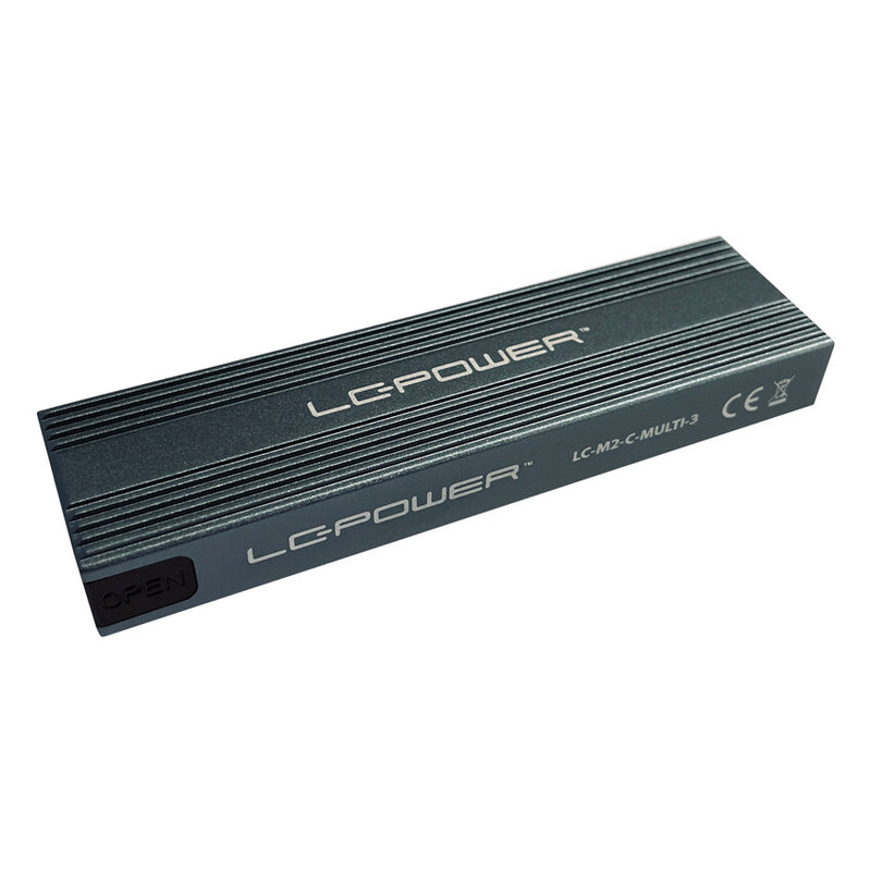LC-Power LC-M2-C-MULTI-3 drevkabinet SSD kabinet Anthracit M.2