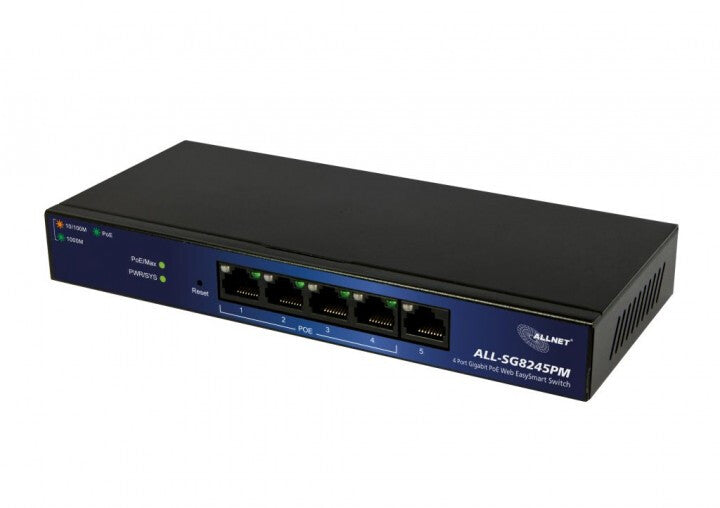 ALLNET ALL-SG8245PM netværksswitch Administreret L2 Gigabit Ethernet (10/100/1000) Strøm over Ethernet (PoE) Sort