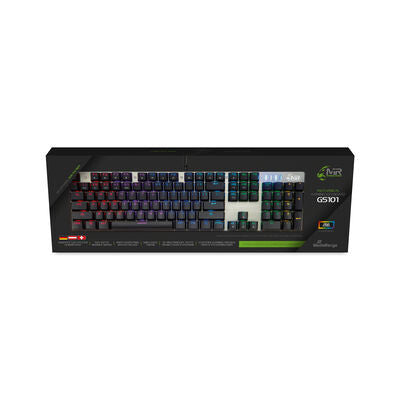 MediaRange MRGS101 tastatur Spil USB QWERTZ Tysk Sort, Sølv
