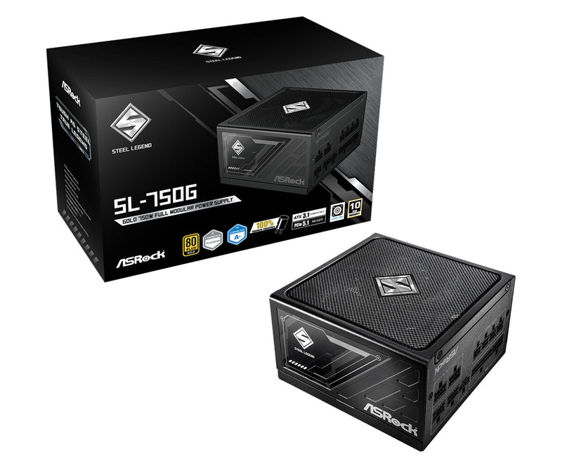 Asrock SL-1000G Steel Legend enhed til strømforsyning 1000 W 20+4 pin ATX ATX Sort