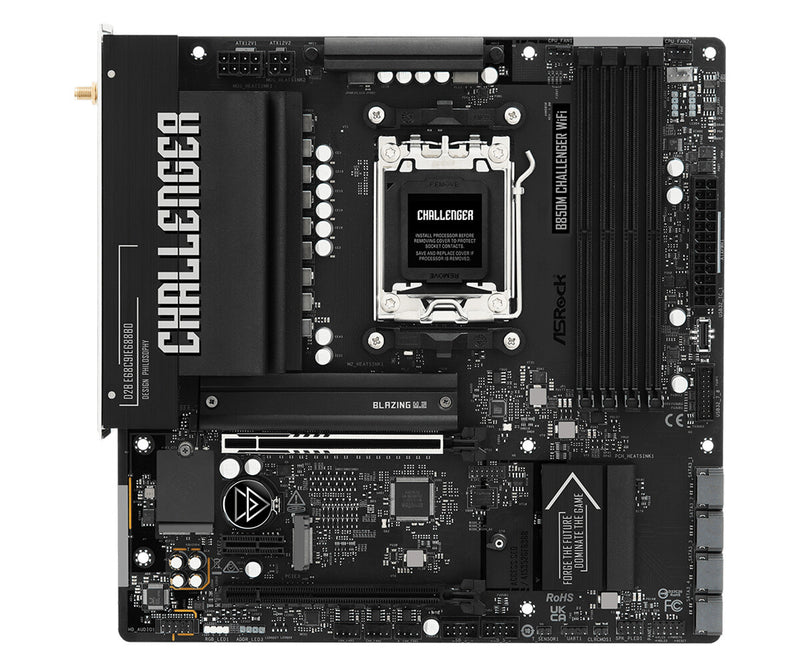 Asrock B850M Challenger WiFi AMD B850 Sokkel AM5 micro ATX