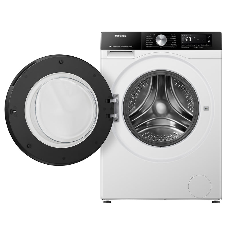 Hisense WD3S9043BW3 vaskemaskine - tørretumbler Fritstående Front-læsning Hvid