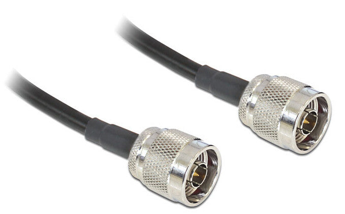 DeLOCK 88680 koaxial kabel 1 m Sort