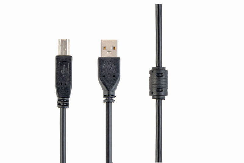Gembird CCF-USB2-AMBM-15 USB-kabel USB 2.0 4,6 m USB A USB B Sort