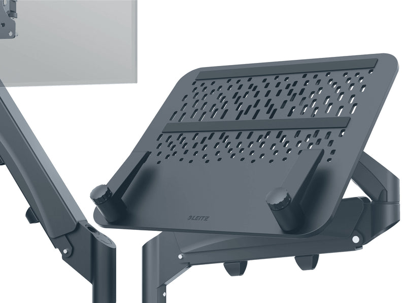 Leitz Ergo pladsbesparende dual monitor arm & laptop arm
