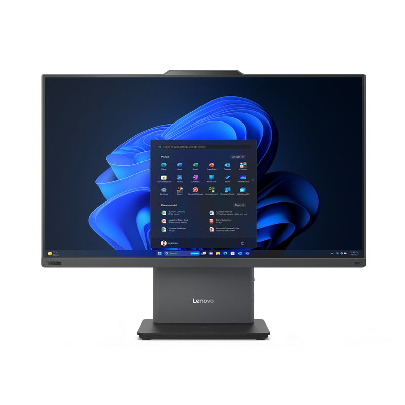 Lenovo ThinkCentre neo 50a 24 Gen 5 Intel Core 5 210H 60,5 cm (23.8") 1920 x 1080 pixel All-in-One PC 16 GB DDR5-SDRAM 256 GB SSD Windows 11 Pro Wi-Fi 6 (802.11ax) Grå
